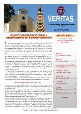 Veritas 78, ottobre 2011 - Fraternità Sacerdotale San Pio X