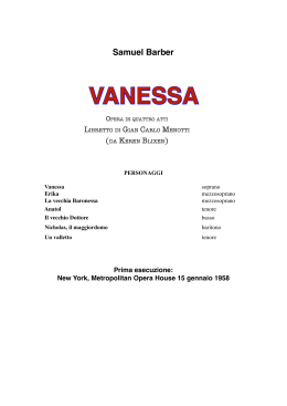 Vanessa - di cose un po