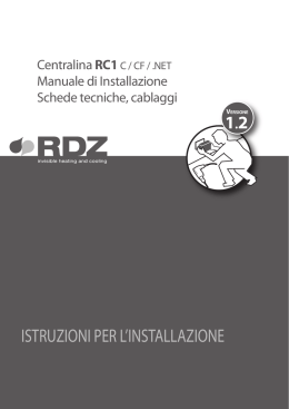 Manuale installazione centralina RC1