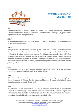 statuto associativo as 2013/2014 - Comitato Genitori Scuole Merisi