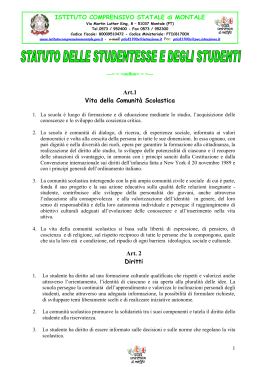 statuto degli studenti aggiornato 2014