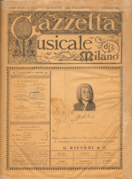 Intorno ad un antico manoscritto musicale