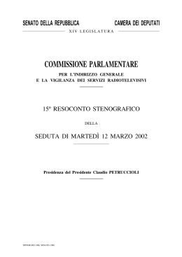 Stenografico n. 15 - Parlamento Italiano