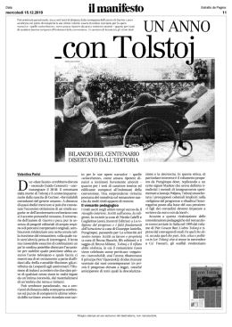 Un anno con Tolstoj