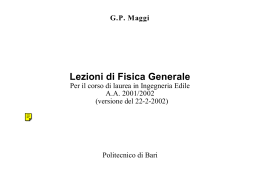 Lezioni di Fisica Generale