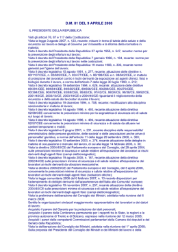 Norme sulla sicurezza nei luoghi di lavoro