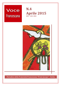 N.4 Aprile 2015 - voce francescana