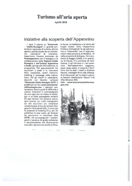 Iniziative alla scoperta dell`Appennino (PDF
