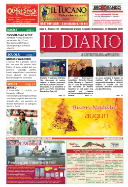 n&deg; 40 - IL DIARIO di CASTROVILLARI e del POLLINO