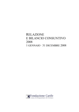 Bilancio 2008 per PDF