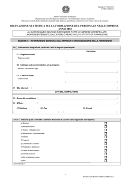 Facsimile questionario - Autonome Provinz Bozen