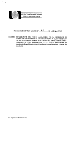 Disposizione del Direttore Generale n° del Àfi(m IQGL-`Q