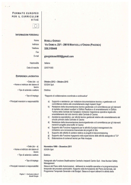 CV - Sogin