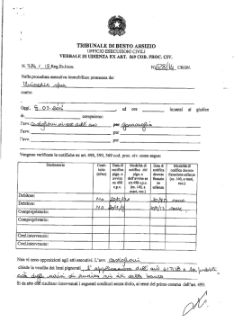 Verbale d`udienza - Vendite Giudiziali