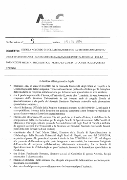 Deliberazione n° 6% in data