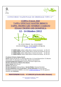 12 - 14 Ottobre 2012 - Gruppo Italiano Dressage