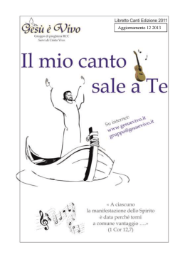 Libretto Canti del gruppo