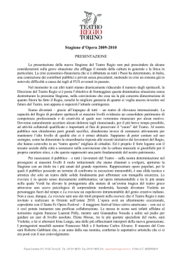 Stagione d`Opera 2009-2010