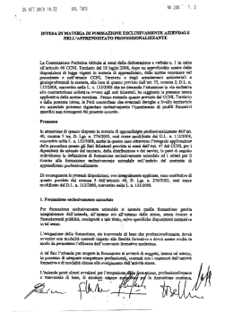 accordo commercio apprendistato professionalizzante