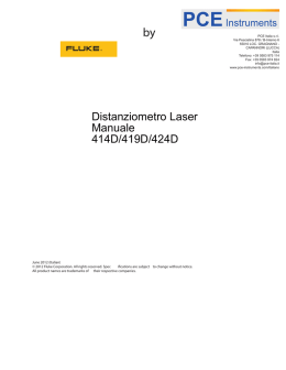 Distanziometro Laser Manuale 414D/419D/424D