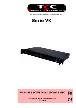 manuale Italiano - tec security applications