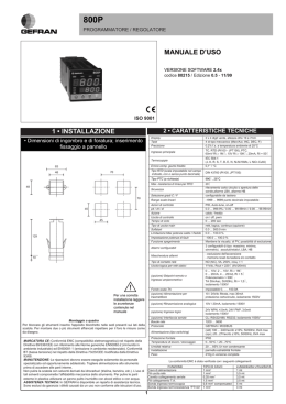 MANUALE D`USO 1 &bull; INSTALLAZIONE !
