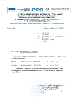 ISTITUTO DI ISTRUZIONE SUPERIORE &ldquo;Aldo MORO&rdquo;