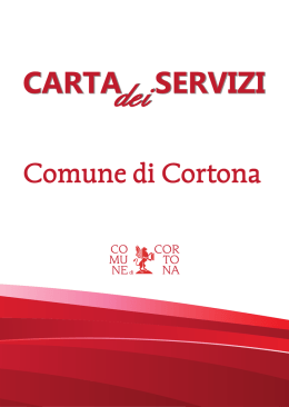 Indice generale - Comune di Cortona