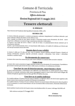 tessere elettorali 2015