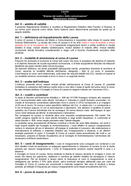 Art. 0 – ambito di validità Art. 1