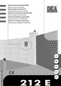 Descargar manual de instrucciones del cuadro de maniobras