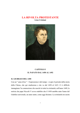 LA RIVOLTA PROTESTANTE Leon Cristiani
