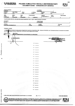 è%95à POLIZZA CUMULATIVA VEICOLI A