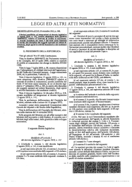leggi ed altri atti normativi