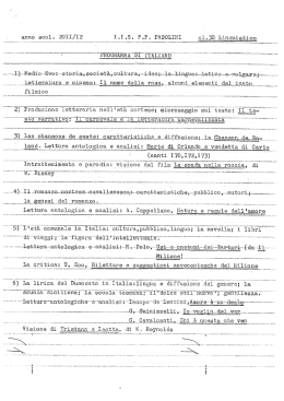 3 a Bl - I.T.S . "Pier Paolo Pasolini"