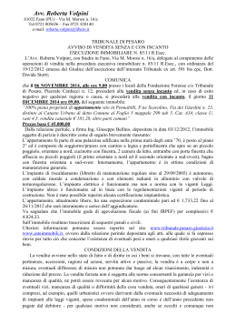 Avv. Roberta Volpini - Fondazione Forense Pesaro