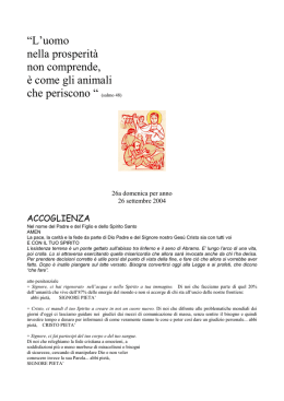libretto della Messa