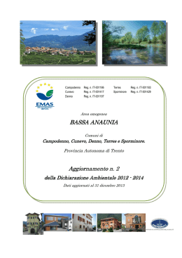 Dichirazione ambientale convalidata