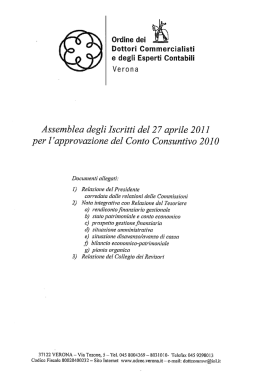 Documenti di bilancio - ordine dei dottori commercialisti e degli