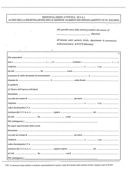 denuncia inizio attivita` (dia)