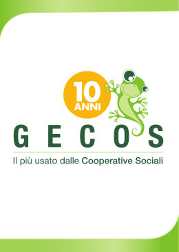 Gestione delle Cooperative Sociali “Gecos”