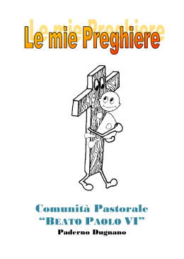 Il Libretto - Comunità Paolo VI
