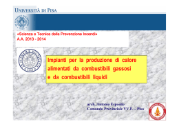 Impianti termici - Universit&agrave; di Pisa