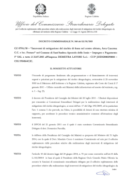 CZ 079A/ 10 - “Interventi di mitigazione del