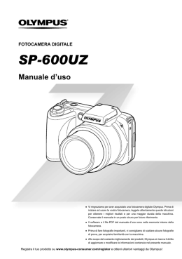 SP-600UZ Manuale d`uso