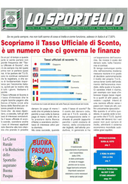 Scopriamo il Tasso Ufficiale di Sconto