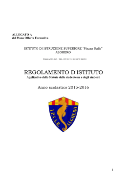 Regolamento IIS Alghero - istituto istruzione superiore