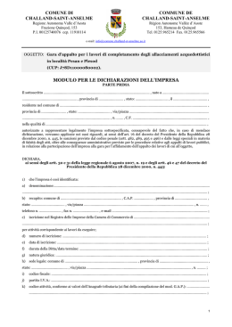 modulo dichiarazioni - Comune di Challand-Saint