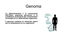 Genomica - Scienze della Vita e della Riproduzione