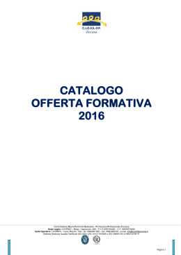 catalogo offerta formativa - CIOFS FP